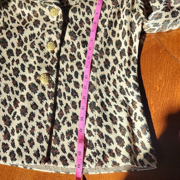 St. John Leopard Print Wool Blazer & Skirt Set, Size 4, Brown, Black, & Gold - Picture 9 of 14